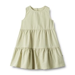 Wheat dress Luise - Green stripes